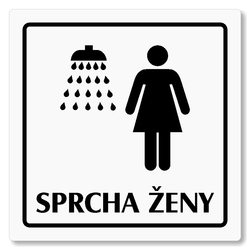 Sprcha ženy, 80x80mm, bílá, Arizona